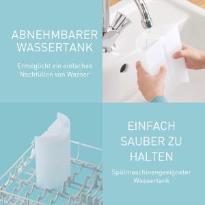 Panasonic EW1614AW503-PACK Family Water Flosser Irigator dentar Fascicul cu ultrasunete Mod copii 10 setari de presiune IPX7 Ortodontie 5 duze Aliment - Img 8