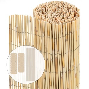 Panou de protectie din stuf VOUNOT 140x600 cm, natural, rezistent la intemperii