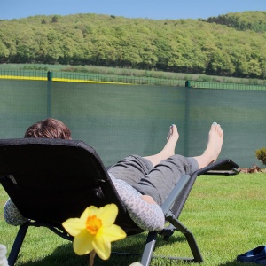 Panou de protectie pentru gard Relaxdays, HDPE, 1,8 x 15 m, verde - Img 2