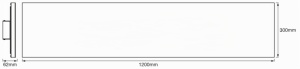 Panou LED Osram SMART Planon 1200x300mm, 40W, Alb, Dimmabil - Img 5