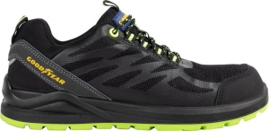 Pantofi de siguranta Goodyear SP1, marimea 36, material textil negru si verde