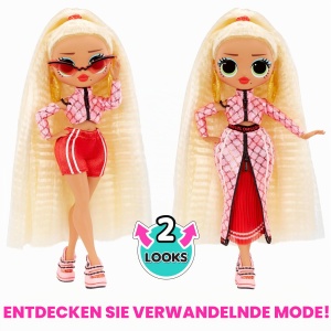 Papusa de Moda L.O.L. Surprise OMG Swag cu Accesorii si Moda Transformabila, Roz - Img 2