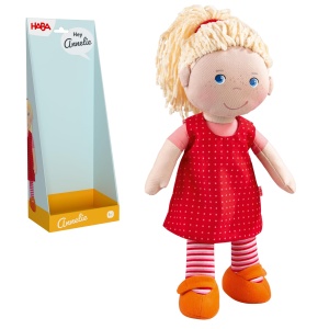 Papusa de plus HABA Annelie, 30 cm, pentru copii de la 18 luni