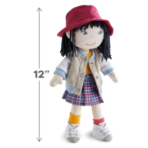 Papusa de Plus HABA Yuki 30cm, Usor de Imbracat, Lavabila, pentru Copii 18 - Img 3