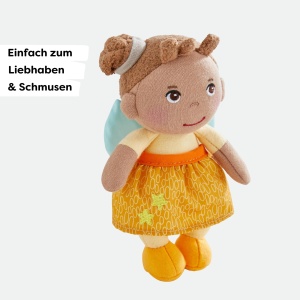 Papusa din material textil HABA Schutzengel Holly 15 cm lavabila pentru bebelusi si copii mici - Img 3
