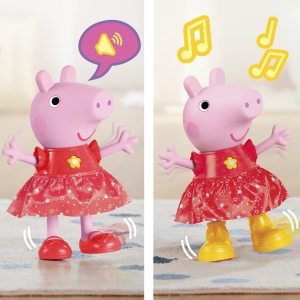 Papusa interactiva Peppa Pig, 30.5 cm, cu sunete si melodii - Img 4