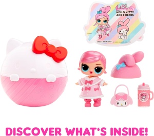 Papusa L.O.L. Surprise Hello Kitty - 7 surprize, 8 modele de colectie, roz - Img 7
