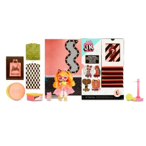 Papusa Mini Moda L.O.L. Surprise Neon Q.T. - 15 surprize, accesorii, design glam - Img 3