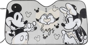 Parasolar auto TataWay, 130 x 70 cm, Mickey si Minnie Mouse, albastru - Img 6