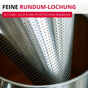 Pasier cu colturile rotunjite Westmark Spitzsieb Pro, inox, 20 cm - Img 3