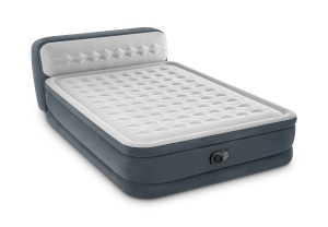 Pat gonflabil Intex 64448ND DuraBeam UltraPlushTablie cu pompa de 220V, Queen, cu constructie interioara Fiber-Tech cu strat dublu - Img 1