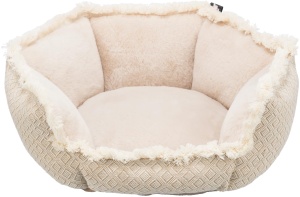 Pat pentru caini TRIXIE Boho, 65 x 65 cm, moale, lavabil, bej
