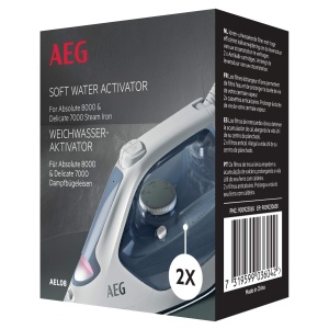 Patroni Antikalk AEG AEL08 pentru Fier de Calcat, 2 Bucati, Alb