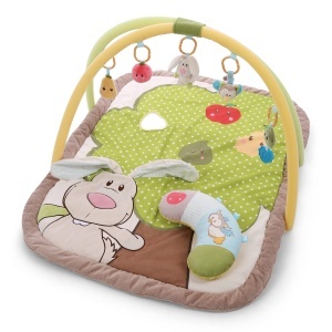 Patura Activitate NICI My First cu Perna de Joaca, 5 Figurine Detasabile, Culoare Fresca - Img 1