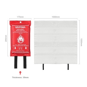 Patura antifoc GRIFEMA GA3002, 1x1m, pentru bucatarie si exterior, 2 bucati - Img 7