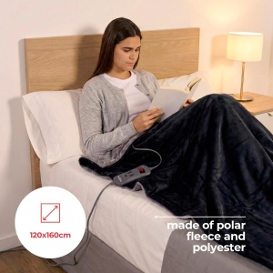 Patura electrica Solac CT8607 Reikiavik, 150 W, 10 temperaturi, 120 x 160 cm, Albastra - Img 3
