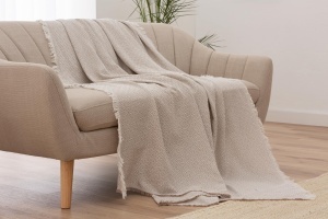 Patura multifunctionala Todocama, 125 x 180 cm, culoare sandbeige - Img 6