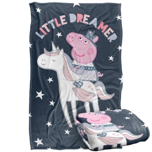 Patura Peppa Pig Little Dreamer, 91 x 147 cm, 300 GSM, Poliester - Img 2