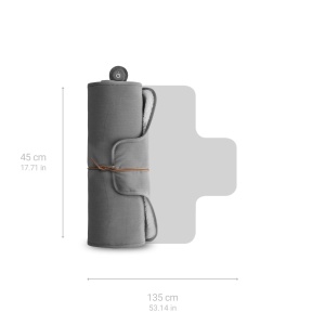 Patura termica de exterior Medisana OL 800, patura termica fara fir cu 3 niveluri de temperatura pentru deplasare, cu material moale si pufos, rulabila compact si cu geanta de depozitare - Img 2