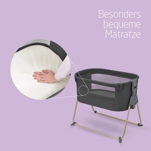 Patut Beistell Maxi-Cosi Tori 2-in-1, 0-6 luni, 5 inaltimi, compact, Beyond Graphite - Img 2