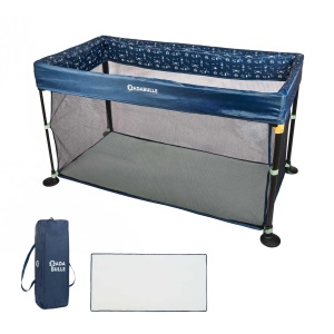 Patut de calatorie Badabulle Easy Clip cu saltea, usor, compact, 0-3 ani