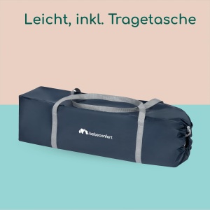 Patut de calatorie Bebeconfort Soft Dreams, 0-3 ani, 60x120 cm, albastru - Img 5