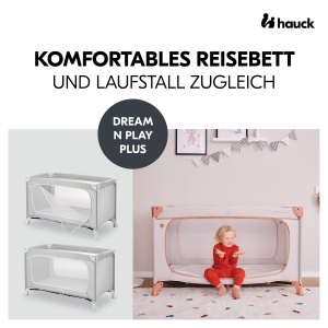 Patut de calatorie hauck Dream N Play Plus, 120x60 cm, Dusty Mint - Img 2