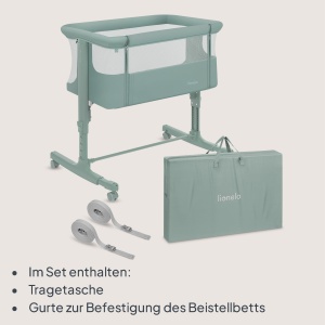 Patut multifunctional Lionelo Aurora 3 in 1 reglabil cu roti si saltea ergonomica - Img 8