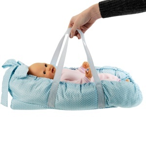 Patut pentru papusi Theo Klein Baby Coralie 3 in 1, 53 cm, albastru - Img 9
