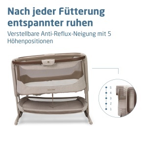 Patut pliabil Maxi-Cosi Iora Select, 0-6 luni, 5 inaltimi, 4 roti, culoare Elegance Truffle - Img 7