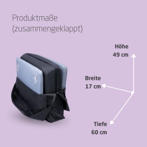 Patut pliabil Maxi-Cosi Iris2, 2-in-1, 0-3 ani, 0-15 kg, usor, compact, grafit - Img 7