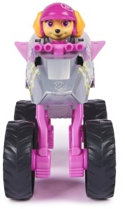 PAW Patrol Rescue Wheels Skye Monstertruck Jet-Modus cu Figurina pentru Copii 3 - Img 4