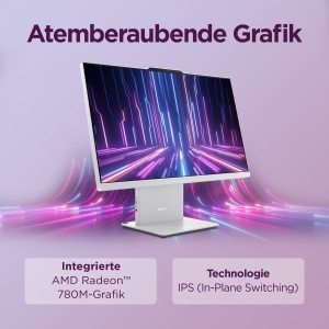PC All-In-One Lenovo IdeaCentre 23.8 FHD, AMD Ryzen 7, 16GB RAM, 1TB SSD, Gri - Img 6