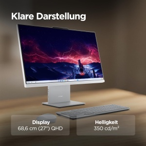 PC All-In-One Lenovo IdeaCentre Display QHD 27 Intel Core i9 32GB RAM 1TB SSD Culoare Gri - Img 8