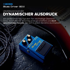 Pedala de efect BOSS BD-2 Blues Driver Overdrive cald, simulari amplificator cu tuburi - Img 5