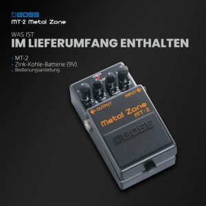 Pedala de efect BOSS MT-2 Metal Zone Distorsie high-gain EQ activ 3-benzi - Img 7