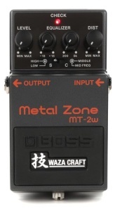 Pedala de efect BOSS MT-2W Metal Zone Waza Craft, analogica, cu 3 benzi EQ - Img 4