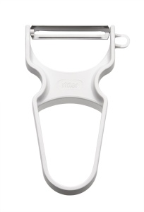 Peeler pentru fructe si legume Ritter, pentru stangaci si dreptaci, ergonomic