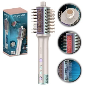 Perie de aer Cecotec - Perie in forma - Uscator de par - Smoother - Ceramiccare Allin1 Perie multifunctionala 4 in 1 motor BLDC 1500 W 3 directii de f - Img 1