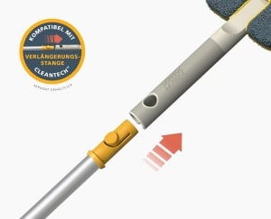 Perie de curatare Joseph Joseph CleanTech 2-in-1 cu maner moale si paduri de microfibra - Img 5
