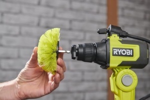 Perie de curatare Ryobi RACLRM110 suprafete multiple diametru 110 mm compatibila cu Ryobi 4V USB Lithium RSCR4 - Img 2