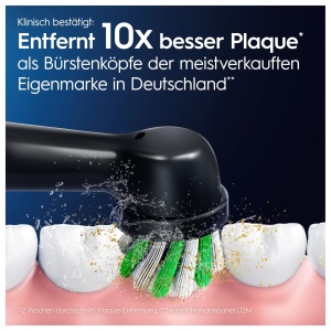 Perie de dinti electrica Oral-B Pro CrossAction, set 6 bucati, negru, cu borse X - Img 3