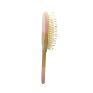 Perie de par Demeliss Beauty din lemn, cu peri nylon dublu - Img 2