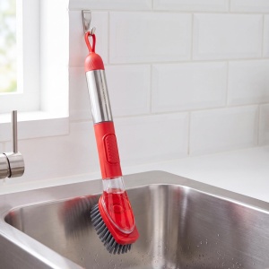 Perie de Spalat Vileda cu Dispenser de Detergent, Cap Detasabil, Inox - Img 4