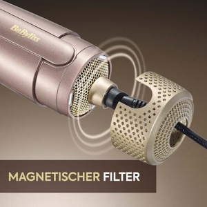 Perie de styling BaByliss Air Power Volume AS95E 2-in-1 Ionizare Moduri Wet Dry Aurie - Img 10