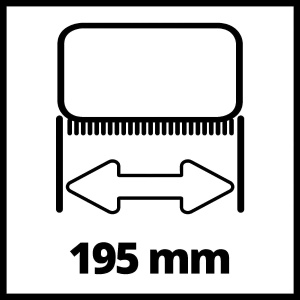 Perie de suprafata Einhell ULTRA pentru PICOBELLA 18215 Curatare suprafete rugoase din piatra Latime 195 cm - Img 4