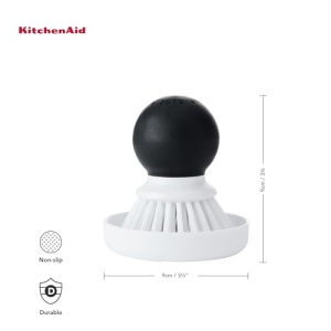 Perie de Vase KitchenAid cu Rezervor Rotund Nylon Durabil Maner Antialunecare - Img 2