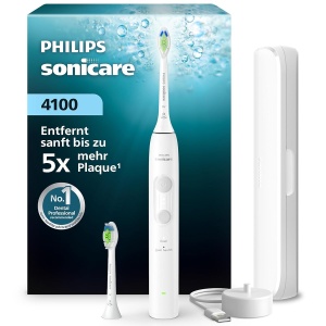Perie electrica de dinti Philips Sonicare Series 4100, 31.000 miscarimin, alb