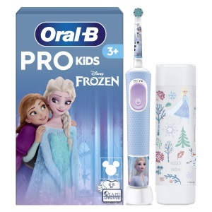 Perie electrica pentru copii Oral-B Pro Kids, 2 moduri, albastrulila
