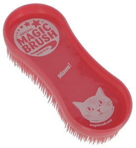Perie pentru pisici MagicBrush Kerbl 83282, roz Candy, usor de utilizat